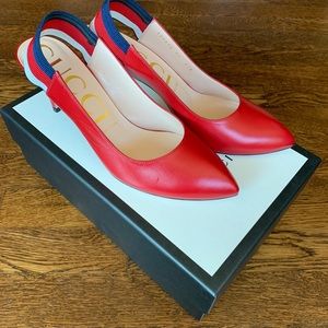 New GUCCI Red Pumps 39